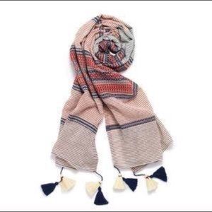 Stella and Dot Destination Scarf (Navy/Red)